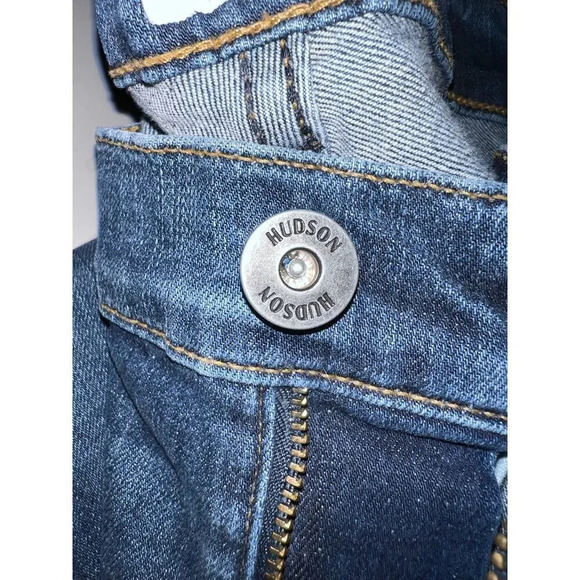 Hudson men’s 36 Byron 5pocket straight leg zip fly stretch,medium wash Jean - Picture 8 of 10